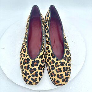 Penelope Chilvers Women Size EU 41 US 11 Leopard Print Fur Slip On Flat Shoes